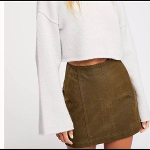 Free People Modern Femme Vegan Suede Mini